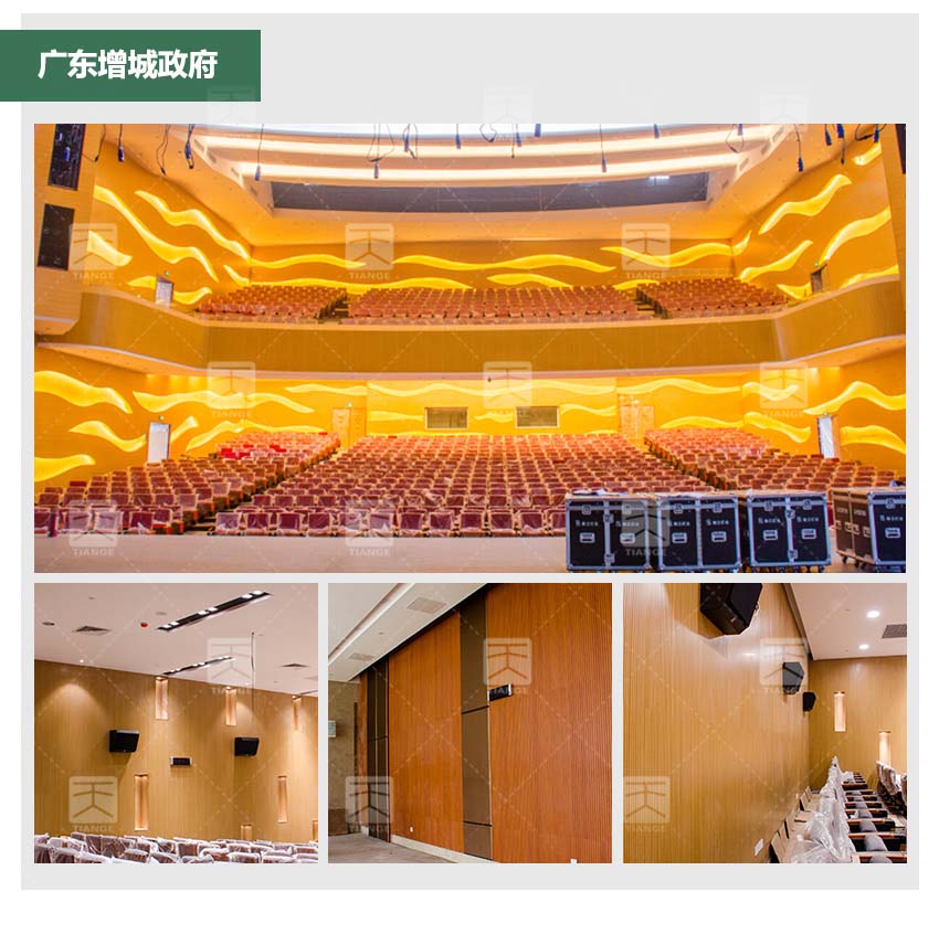 礼堂槽木吸音板报告厅工程案例