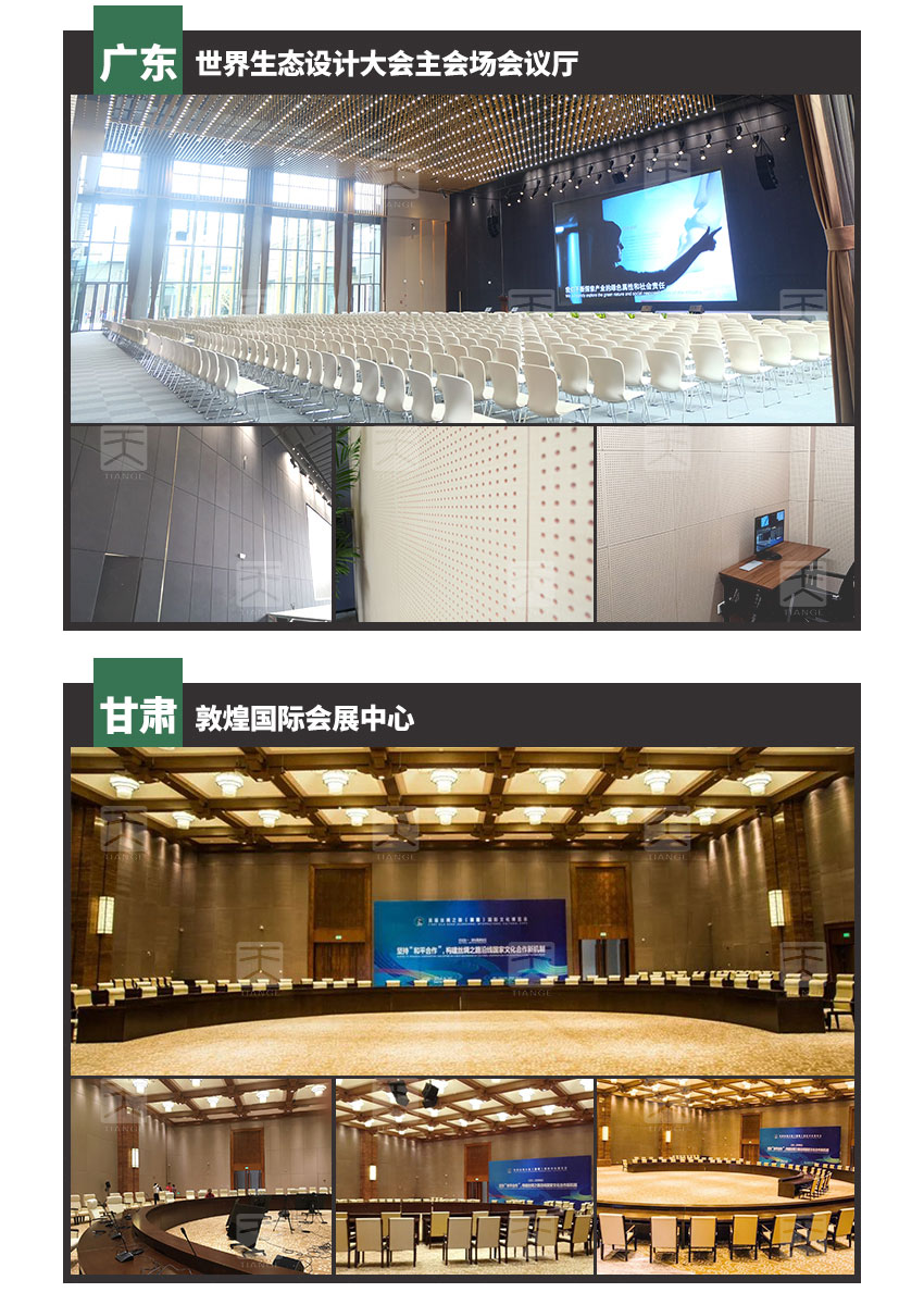 墙面穿孔吸音板会展中心案例