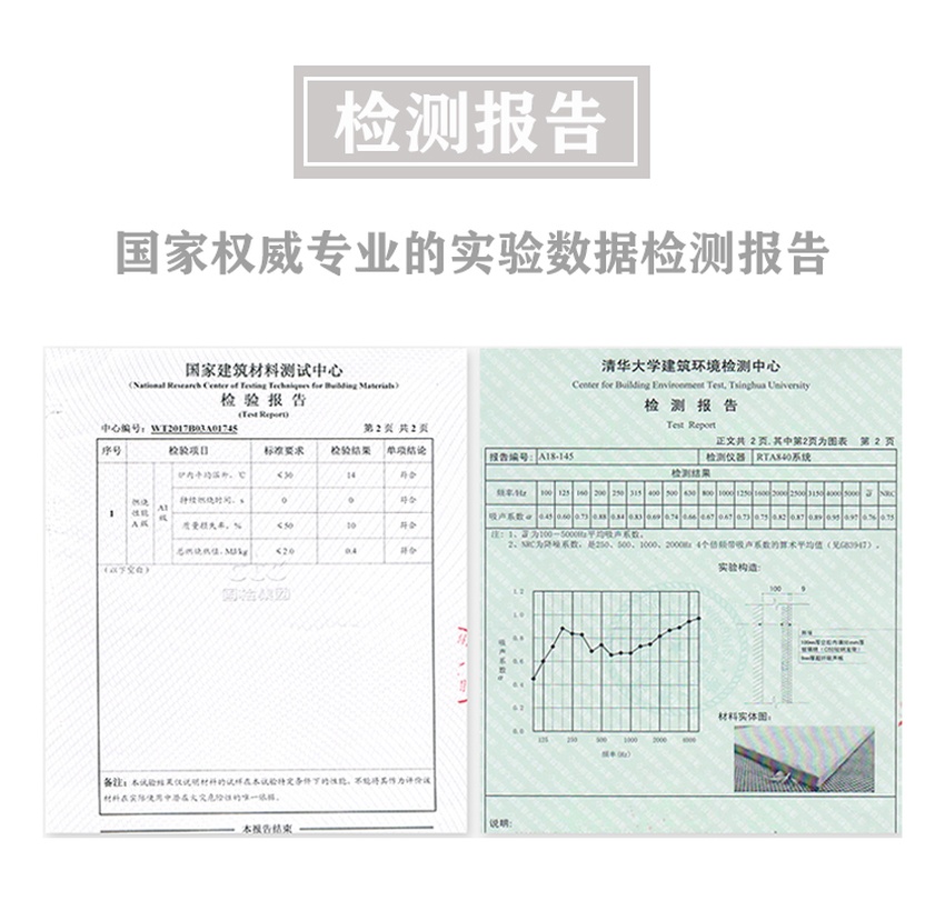 高纤吸音板检测报告