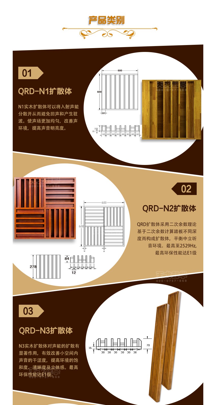 QRD扩散体产品类别-1