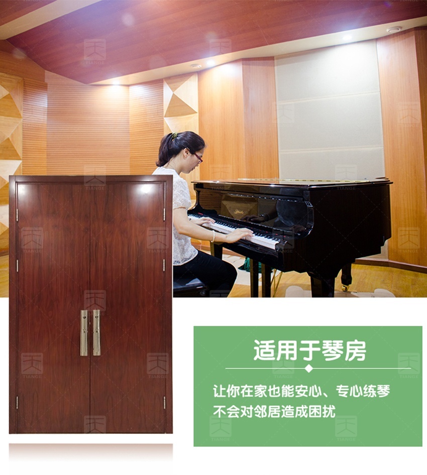 钢质木纹隔音门-13